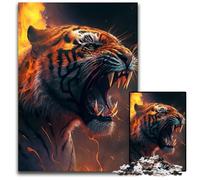 Fantasy Tiger 1000 Pieces Puzzles for Adults Challenging Puzzles Interactive Family Game, Brain Challenge, Educational Toy 26X38CM/10.23x14.96inch