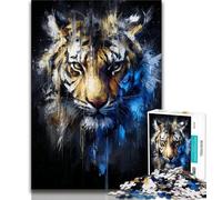 Fantasy Tiger Jigsaws 1000 Pieces for Adults,Staycation Kill Time Every Piece Is Unique - Challenging Family Fun Game (75x50cm)