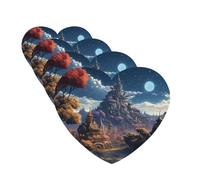 Fantasy Town Car Air Freshener Cards for Women Men 4 Pack Cute Car Accessories Long Lasting Scent Car Diffuser Hanging Auto Aromatherapy Tablets Car Fresheners Gifts