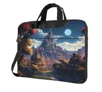 Fantasy Town Laptop Bag Shockproof Computer Carrying Case with Shoulder Strap Messenger Shoulder Bag Briefcase 13 inch
