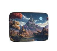 Fantasy Town Laptop Case 10 inch, Shockproof Protective Computer Sleeve Cover Water Resistant Laptop Bag Carrying Tablet Cover Briefcase Handbags Gifts for Men Women