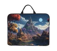 Fantasy Town Laptop Case Sleeve 14 inch Shockproof Protective Notebook Case Travel Laptop Bag with Handle Waterproof Computer Cover Briefcase Handbags for Men Women