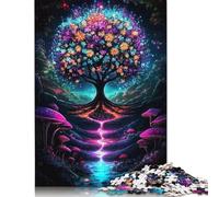 Fantasy Tree of Life 500 Piece Jigsaw Puzzle for Adults & Age 18 Years Up - Family Activity Jigsaw Puzzles Educational Games Difficult And Challenge 500pcs (52x38cm)