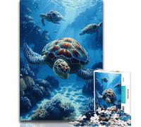 Fantasy Turtle 1000 Piece Jigsaw Puzzles for Teenagers Gifts,Educational Games Home Decoration Deal As Gifts for The Whole Family (38x26cm)