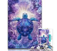 Fantasy Turtle Jigsaw Puzzles for Teenagers,Help The Brain Exercise Addictive Toys to Cultivate Patience A Work of Art 50x75cm