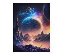 Fantasy Twilight Valley Artistic Wooden Jigsaw Puzzle for Adults, 500 PCS