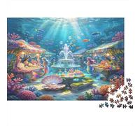 Fantasy Underwater World 1000 Piece Jigsaw Puzzle Paper for Adults Colorful Coral Ocean Life Focus Game Family Relaxation Home Decor Gift 38x26cm/1000pcs
