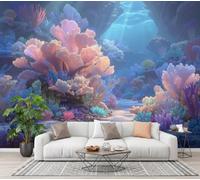 Fantasy Underwater World Mural Wallpaper for Living Room Bedroom Decor