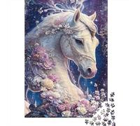 Fantasy Unicorn Art Jigsaw Puzzle for Kid 14+ 1000 Pieces Beautiful Decoration Puzzle Rainy Day Activity 52x38cm/1000pcs