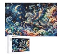 Fantasy Unicorn Flight Artwork - Challenging Puzzle for Adults, 1000 PCS, Weekend Puzzle Project - to Assemble, Frame And Display