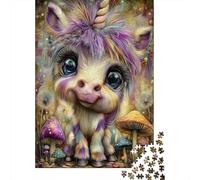 Fantasy Unicorn Forest, Classic Puzzle, 1000 Pieces, 70x50cm/1000pcs | For the festive season, this adult jigsaw puzzle with 1000 pieces brings a classic 1000-piece puzzle to winter leisure.