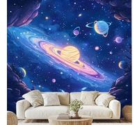 Fantasy Universe Cosmic Nebula 3D Wallpaper Space Stars Planets Wall Stickers 200x140 cm Rocks Canvas Wallpaper for Bedroom Living Room Stickers Post Murals Peel and Stick Photo Wall Art ds179m