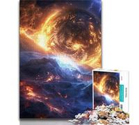 Fantasy Universe Landscape Jigsaw Puzzles for Adults,Learning Educational Toys Family Games with Matching Poster And Trivia Sheet (38x26cm)