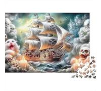 Fantasy Voyage Jigsaw Puzzles for Adult Challenging Puzzle Games The Impossible Challenge 1000 Pieces Cute Difficult Hard Jigsaw Puzzles for Man And Woman with Letters on Back 70x50cm/1000pcs