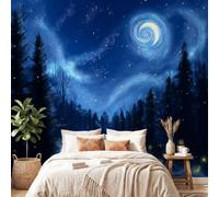 Fantasy Wall Mural Wallpaper, Enchanted Forest Vortex Wallpaper Decorative Wall Mural for Bedroom Study Living Room Home Decor Photo, 450 x 315 cm(W x H)