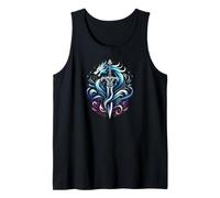 Fantasy Warrior Mystic Dragon Sword Flame Tank Top