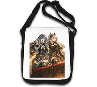 Fantasy Warriors Making Victory Signs Shoulder Bag White