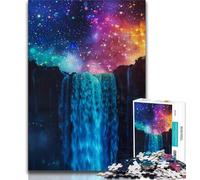 Fantasy Waterfall Landscape 1000 Piece Jigsaw Puzzle for Adults And Teenagers,Fun Games Every Piece Is Unique - Challenging Family Fun Game (75x50cm)