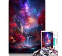 Fantasy Waterfall Landscape 1000 Piece Jigsaw Puzzle for Adults And Teenagers,Fun Games Every Piece Is Unique - Challenging Family Fun Game (38x26cm)