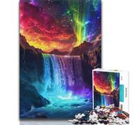 Fantasy Waterfall Landscape 1000 Piece Jigsaw Puzzles for Adults,Stress Reliever Difficult Challenge Deal As Gifts for The Whole Family (38x26cm)