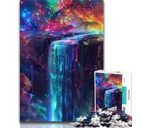 Fantasy Waterfall Landscape 1000 Piece Jigsaw Puzzles for Teenagers Gifts,for Educational Game Challenge Toy Unique Home Decor And Gifts (50x75cm)