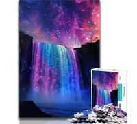 Fantasy Waterfall Landscape 1000 Piece Jigsaw Puzzles for Teenagers,Help The Brain Exercise Addictive Toys to Cultivate Patience Unique Challenge Game (38x26cm)