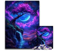 Fantasy Waterfall Landscape Jigsaw Puzzles for Adults 1000 Piece Impossible Jigsaw Puzzles for Adults Perfect for Christmas Halloween Easter New Year 1000 PCS(38x26cm)