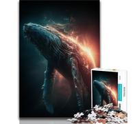 Fantasy Whale 1000 Pieces Jigsaw Puzzles For Teens And Adults,Family Game Stress Reliever Difficult Challenge Gifts for Friends And Family 50x75cm