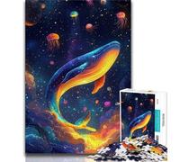 Fantasy Whale Jigsaw Puzzles for Adults 1000 Jigsaws,Family Game Stress Reliever Difficult Challenge Gifts for Friends And Family (38x26cm)
