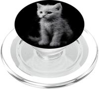 Fantasy White Smoke Kitten PopSockets PopGrip for MagSafe