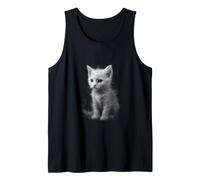 Fantasy White Smoke Kitten Tank Top