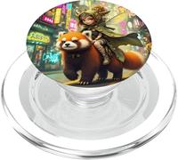 Fantasy Wild Panda Ride PopSockets PopGrip for MagSafe