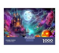 Fantasy Winter Landscape 1000Piecess JigsawPuzzlesHalloween Castle ForAdults Colourful Brainteasing Age12+byth ThemeFlowersandBirds Brainteasing Adults Jigsaw Puzzle 38x26cm/1000pcs
