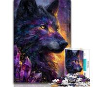 Fantasy Wolf 1000 Piece Jigsaw Puzzles,Educational Game Challenge Toy Wall Decoration Unique Birthday And Xmas Gifts (38x26cm)