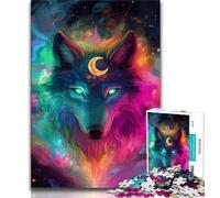 Fantasy Wolf 1000 Piece Jigsaw Puzzles for Adults Gifts,for Educational Game Challenge Toy Unique Home Decor And Gifts 38x26cm