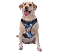 Fantasy Wolf In Snowy Mountain Peaks No Pull Dog Harness Adjustable Reflective Oxford Easy Control Medium Large Dog Harness