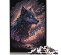 Fantasy Wolf Jigsaw Puzzles 1000 Wooden Puzzles Gifts for Adults And Gifts Puzzle Family Game Toys 1000pcs (75x50cm)