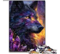 Fantasy Wolf Jigsaw Puzzles for Adults 1000 Jigsaws, Stress Reliever Staycation Kill Time with Matching Poster And Trivia Sheet (26x38cm)