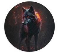 Fantasy Wolf Jigsaw Puzzles for Adults 1000 Piece Round Puzzle 1000 Pieces Jigsaw Perfect for Teenagers & Home Decor 67.5x67.5cm
