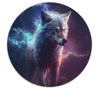 Fantasy Wolf JigsawPuzzle 1000 Pieces for Adults Cardboard Puzzles Family Interactive Game, Craft Gift with Colorful Artwork 67.5x67.5cm