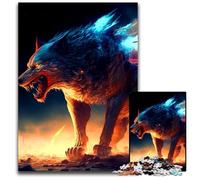 Fantasy Wolf Jigsaws 1000 Pieces for Adults Difficult Puzzles for Adults Fun at Home Activities, Birthday Present, Travel Gifts 26X38CM/10.23x14.96inch