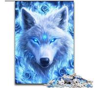 Fantasy Wolf Jigsaws 1000 Pieces for Teenagers, Toys Educational Games Stress Relieving Secret Santa Gifts for And Age 14 26x38cm
