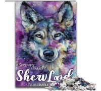 Fantasy Wolf Jigsaws Puzzles 1000 Pieces for Teenagers Gifts, Art Interesting Stress Reduction Wishlist with Santa Claus for Age 14 (26x38cm)