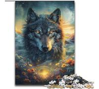 Fantasy Wolf Jigsaws Puzzles 1000 Pieces for Teenagers Gifts, Decompressing Intellectual Educational Toy Educational Game for Birthday, Chrismas (50x75cm)