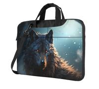 Fantasy Wolf Laptop Bag 13-15.6Inch, 360° Protective Laptop Sleeve Case Shockproof Messenger Shoulder Bag Waterproof Computer Case Carrying Cover Briefcases for Men Women