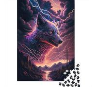 Fantasy Wolf Puzzle Fun Premium Cardboard Jigsaw Puzzle for Adults Teen 300pcs (40x28cm)