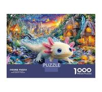 Fantasy Woman in Flower Hat Village Jigsaw Puzzles for Adult Educational Game The Impossible Challenge 1000 Piece Tiny Mouse Difficult Hard Jigsaw Puzzles for Man And Woman with Letters on Back 70x50c