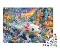 Fantasy Woman in Flower Hat Village Jigsaw Puzzles for Adults 1000 JiJigsaw Puzzles Magical Rabbit for Adults Family Puzzle Game GiftsChallenging & Brainteasing A Unique 52x38c