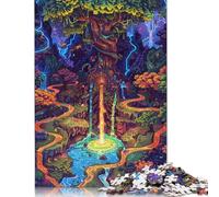 Fantasy World Map Puzzle Precise Interlocking Paper Rectangular Jigsaw Puzzle for Adult Children Unique Gift 1000pcs (75x50cm)