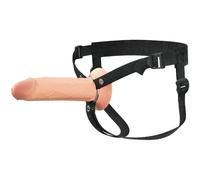 Pipedream Fantasy X-tensions Elite 8" Silicone Hollow Strap-on - Dual Density Light 21.6 cm